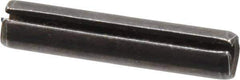 Made in USA - 1/4" Diam x 1-1/4" Long Slotted Spring Pin - Grade 1070-1090 Alloy Steel, Black Oxide Finish - Apex Tool & Supply