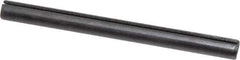 Made in USA - 1/4" Diam x 3" Long Slotted Spring Pin - Grade 1070-1090 Alloy Steel, Black Oxide Finish - Apex Tool & Supply