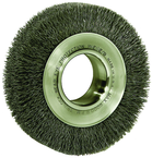 6" Diameter - 2" Arbor Hole - Crimped Steel Wire Straight Wheel - Apex Tool & Supply