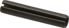Made in USA - 5/16" Diam x 1-5/8" Long Slotted Spring Pin - Grade 1070-1090 Alloy Steel, Black Oxide Finish - Apex Tool & Supply