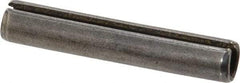 Made in USA - 5/16" Diam x 1-3/4" Long Slotted Spring Pin - Grade 1070-1090 Alloy Steel, Black Oxide Finish - Apex Tool & Supply