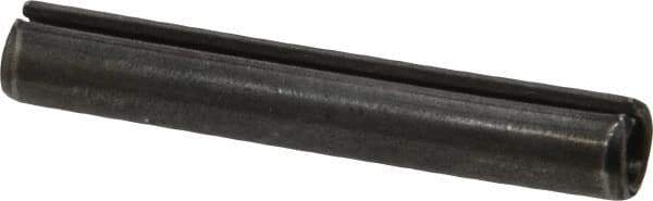 Made in USA - 5/16" Diam x 2" Long Slotted Spring Pin - Grade 1070-1090 Alloy Steel, Black Oxide Finish - Apex Tool & Supply