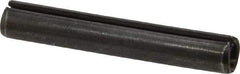 Made in USA - 5/16" Diam x 2" Long Slotted Spring Pin - Grade 1070-1090 Alloy Steel, Black Oxide Finish - Apex Tool & Supply