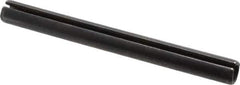 Made in USA - 5/16" Diam x 3-1/4" Long Slotted Spring Pin - Grade 1070-1090 Alloy Steel, Black Oxide Finish - Apex Tool & Supply