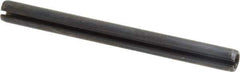Made in USA - 5/16" Diam x 3-1/2" Long Slotted Spring Pin - Grade 1070-1090 Alloy Steel, Black Oxide Finish - Apex Tool & Supply