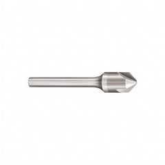 SGS - 1" Head Diam, 1/2" Shank Diam, 3 Flute 90° Solid Carbide Countersink - Apex Tool & Supply