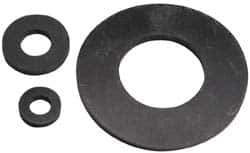 Made in USA - 5/16" Screw, Grade 60 Neoprene Standard Flat Washer - 0.29" ID x 9/16" OD, 0.108" Thick, Plain Finish - Apex Tool & Supply