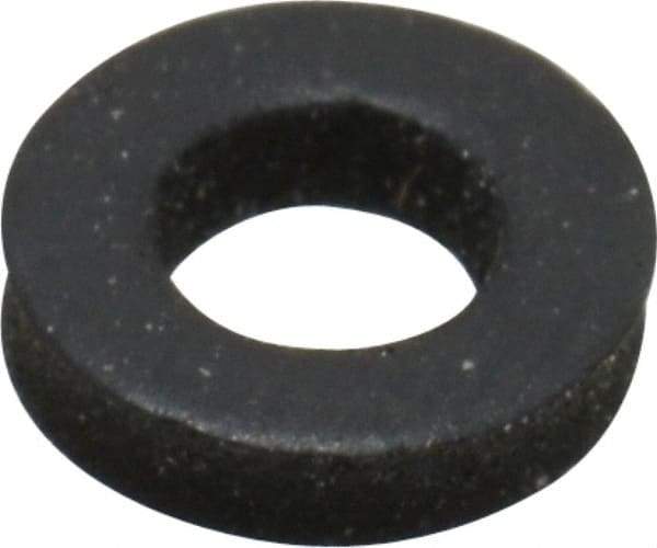 Made in USA - #6 Screw, Grade 60 Neoprene Standard Flat Washer - 0.12" ID x 1/4" OD, 0.077" Thick, Plain Finish - Apex Tool & Supply