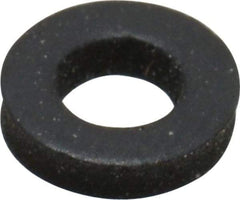Made in USA - #6 Screw, Grade 60 Neoprene Standard Flat Washer - 0.12" ID x 1/4" OD, 0.077" Thick, Plain Finish - Apex Tool & Supply