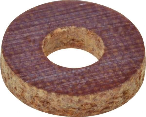 Made in USA - #4 Screw, Grade LE Phenolic Standard Flat Washer - 1/8" ID x 0.312" OD, 0.063" Thick, Plain Finish - Apex Tool & Supply