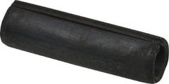 Made in USA - 1/2" Diam x 1-3/4" Long Slotted Spring Pin - Grade 1070-1090 Alloy Steel, Black Oxide Finish - Apex Tool & Supply