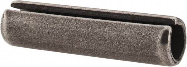 Made in USA - 1/2" Diam x 2" Long Slotted Spring Pin - Grade 1070-1090 Alloy Steel, Black Oxide Finish - Apex Tool & Supply