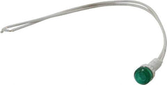 ACI - 24 V Green Lens Indicating Light - Round Lens, Leads Connector, 31.6" OAL x 13.5" Wide - Apex Tool & Supply