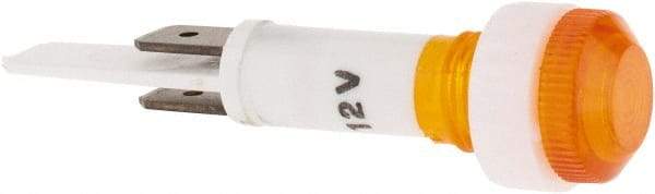 ACI - 12 V Amber Lens Indicating Light - Round Lens, Blade Connector, 52.6" OAL x 13.5" Wide - Apex Tool & Supply