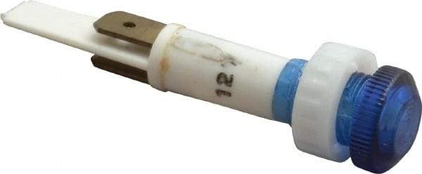 ACI - 12 V Blue Lens Indicating Light - Round Lens, Blade Connector, 52.6" OAL x 13.5" Wide - Apex Tool & Supply