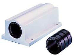 Thomson Industries - 5/8" Inside Diam, 1,450 Lbs. Static Capacity, Closed Single Pillow Block Linear Bearing - 1.63" Overall Height x 2-1/2" Overall Width - Apex Tool & Supply