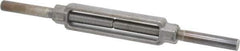 Made in USA - 5,200 Lb Load Limit, 3/4" Thread Diam, 6" Take Up, Steel Stub & Stub Turnbuckle - 8-1/4" Body Length, 1-1/16" Neck Length, 16" Closed Length - Apex Tool & Supply