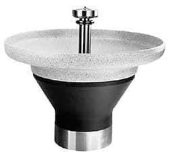 Bradley - Circular, Infrared Sensor, Internal Drain, 54" Diam, 8 Person Capacity, Terreon, Wash Fountain - 4.5 GPM, 8-1/2" Bowl Depth, 34" High - Apex Tool & Supply