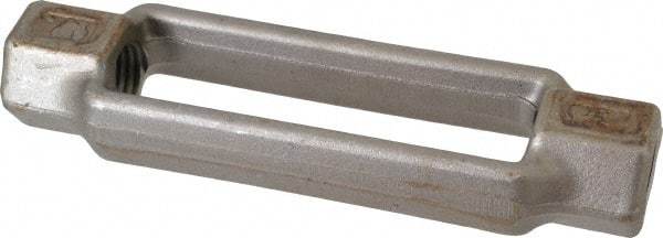 Made in USA - 15,200 Lb Load Limit, 1-1/4" Thread Diam, 6" Take Up, Steel Turnbuckle Body Turnbuckle - 9-1/2" Body Length, 1-3/4" Neck Length, 19" Closed Length - Apex Tool & Supply