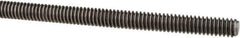 Made in USA - 1/4-20 UNC (Coarse), 3' Long, Low Carbon Steel Threaded Rod - Oil Finish Finish, Right Hand Thread - Apex Tool & Supply