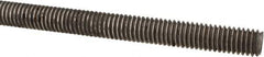 Made in USA - 3/8-16 UNC (Coarse), 3' Long, Low Carbon Steel Threaded Rod - Oil Finish Finish, Right Hand Thread - Apex Tool & Supply