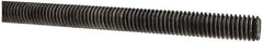 Made in USA - 7/16-14 UNC (Coarse), 3' Long, Low Carbon Steel Threaded Rod - Oil Finish Finish, Right Hand Thread - Apex Tool & Supply
