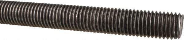 Made in USA - 3/4-10 UNC (Coarse), 3' Long, Low Carbon Steel Threaded Rod - Oil Finish Finish, Right Hand Thread - Apex Tool & Supply