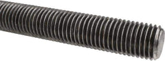 Made in USA - 1-8 UNC (Coarse), 3' Long, Low Carbon Steel Threaded Rod - Oil Finish Finish, Right Hand Thread - Apex Tool & Supply