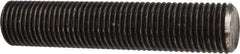 Made in USA - 1-1/2-6 UNC (Coarse), 3' Long, Low Carbon Steel Threaded Rod - Oil Finish Finish, Right Hand Thread - Apex Tool & Supply