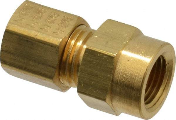 Eaton - 1/4" OD, Female Connector - Comp x FNPT Ends - Apex Tool & Supply