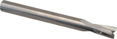 Onsrud - 1/4" Cutting Diam x 3/8" Length of Cut, 2 Flute, Upcut Spiral Router Bit - Uncoated, Right Hand Cut, Solid Carbide, 2-1/2" OAL x 1/4" Shank Diam, Double Edge, 11° Helix Angle - Apex Tool & Supply