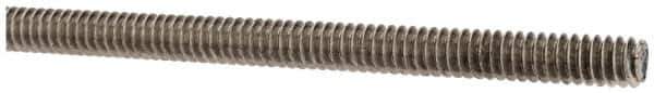 Made in USA - #10-24 UNC (Coarse), 3' Long, Stainless Steel Threaded Rod - Right Hand Thread - Apex Tool & Supply