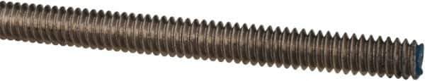 Made in USA - 1/4-20 UNC (Coarse), 3' Long, Stainless Steel Threaded Rod - Right Hand Thread - Apex Tool & Supply