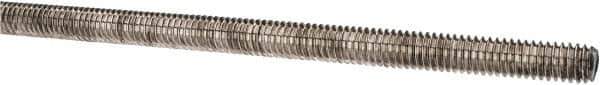 Made in USA - 5/16-18 UNC (Coarse), 3' Long, Stainless Steel Threaded Rod - Right Hand Thread - Apex Tool & Supply
