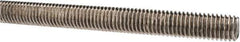 Made in USA - 1/2-13 UNC (Coarse), 3' Long, Stainless Steel Threaded Rod - Right Hand Thread - Apex Tool & Supply