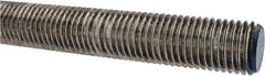 Made in USA - 1-8 UNC (Coarse), 3' Long, Stainless Steel Threaded Rod - Right Hand Thread - Apex Tool & Supply