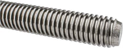 Keystone Threaded Products - 1-1/4-5 Acme, 3' Long, Low Carbon Steel General Purpose Acme Threaded Rod - Oil Finish Finish, Right Hand Thread, 2G Fit - Apex Tool & Supply