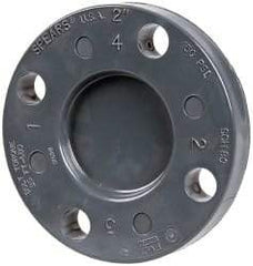Value Collection - 2" Pipe, 5-15/16" OD, PVC Blind Pipe Flange - Schedule 80, Gray - Apex Tool & Supply