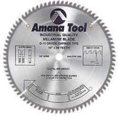 Amana Tool - 8" Diam, 5/8" Arbor Hole Diam, 64 Tooth Wet & Dry Cut Saw Blade - Carbide-Tipped, Crosscut & Cutoff Action, Standard Round Arbor - Apex Tool & Supply