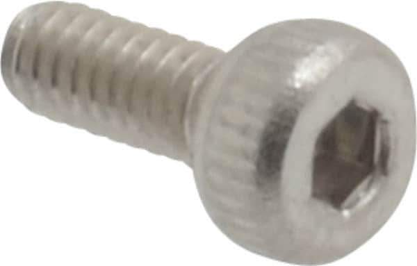 Value Collection - M2x0.40 Metric Coarse Hex Socket Drive, Socket Cap Screw - Grade 18-8 & Austenitic A2 Stainless Steel, Uncoated, Fully Threaded, 5mm Length Under Head - Apex Tool & Supply
