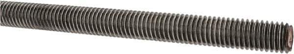 Value Collection - 1/2-13 UNC (Coarse), 3' Long, Alloy Steel Threaded Rod - Plain Finish, Right Hand Thread - Apex Tool & Supply