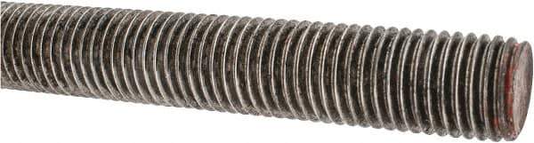 Value Collection - 7/8-9 UNC (Coarse), 3' Long, Alloy Steel Threaded Rod - Plain Finish, Right Hand Thread - Apex Tool & Supply