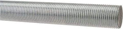 Made in USA - 3/4-16 UNF (Fine), 3' Long, Low Carbon Steel Threaded Rod - Zinc-Plated Finish, Right Hand Thread - Apex Tool & Supply
