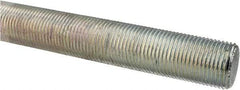 Made in USA - 1-12 UNF (Fine), 3' Long, Low Carbon Steel Threaded Rod - Zinc-Plated Finish, Right Hand Thread - Apex Tool & Supply