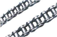 U.S. Tsubaki - 1/2" Pitch, ISO 08B, British Standard Roller Chain - 2,200 Lb. Capacity, 10 Ft. Long, 0.335" Roller Diam, 0.305" Roller Width - Apex Tool & Supply