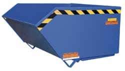 Vestil - 4,000 Lb Load Capacity, 0.25 Cu Yd, Steel Self-Dumping Hopper - 24-9/16" Wide x 45-15/16" Long x 18-1/4" High, Powder Coat Blue - Apex Tool & Supply
