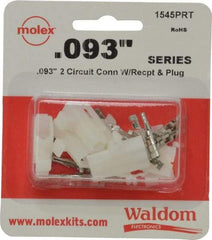 Molex - 2 Circuit, 2 AWG, 0.093 Inch Pin Diameter, Modular Receptacle Plug Connector Package - RoHS Compliant - Apex Tool & Supply