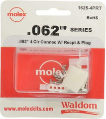 Molex - 4 Circuit, 4 AWG, 0.062 Inch Pin Diameter, Modular Receptacle Plug Connector Package - RoHS Compliant - Apex Tool & Supply