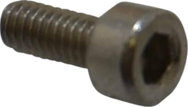 Value Collection - M2.5x0.45 Metric Coarse Hex Socket Drive, Socket Cap Screw - Grade 18-8 & Austenitic A2 Stainless Steel, Uncoated, Fully Threaded, 6mm Length Under Head - Apex Tool & Supply