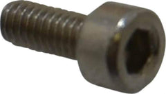 Value Collection - M2.5x0.45 Metric Coarse Hex Socket Drive, Socket Cap Screw - Grade 18-8 & Austenitic A2 Stainless Steel, Uncoated, Fully Threaded, 6mm Length Under Head - Apex Tool & Supply